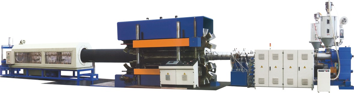 SGB800立式在線(xiàn)擴(kuò)口雙壁波紋管生產(chǎn)線(xiàn)